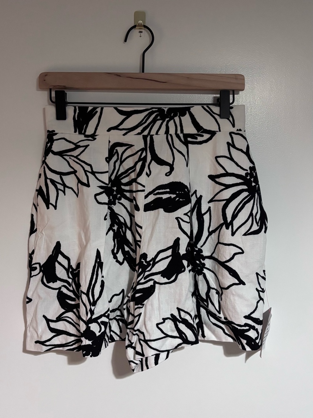 ASOS Black and White High Waist Women's Shorts
